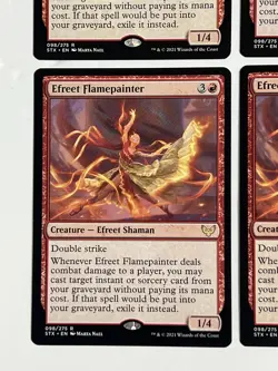 4x Efreet Flamepainter 098/275 Regular Rare Strixhaven School of Mages MTG NM - Image 3