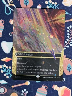Swirl MTG Edge of Eternities LOTUS FIELD (Borderless Galaxy Foil) M 0113 MINT! - Image 1