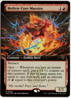 Molten-Core Maestro - Extended Art - Secrets of Strixhaven - MtG - NM - Image 1