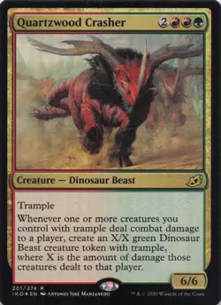 Quartzwood Crasher Ikoria Rare Foil #201 NM MTG - Image 1