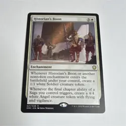 Magic: The Gathering Historian's Boon Rare Enchantment DMU White 021 Reg - Image 1