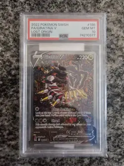 Pokemon TCG Giratina v Alt Art Lost Origin Full Art Card 186/196 PSA 10 - Image 1