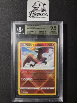 Pokemon TCG Radiant Charizard Crown Zenith 020/159 Radiant Rare Holo BGS 9.5 - Image 1