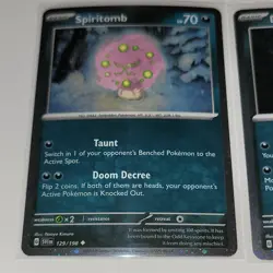 Pokemon TCG Darkrai Sableye Spiritomb Cosmos Holo Triple Whammy Tin Promo Set - Image 3