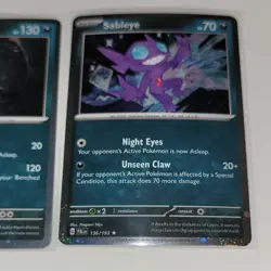 Pokemon TCG Darkrai Sableye Spiritomb Cosmos Holo Triple Whammy Tin Promo Set - Image 5