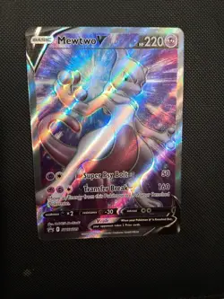 Pokemon TCG Mewtwo v SWSH229 Black Star Promo - Image 1