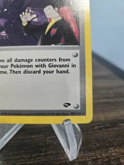 Giovanni's Last Resort 105/132 Gym Challenge Rare Pokemon Trainer Card 1999 NM - Image 5