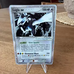 Pokemon Lugia ex Ultra Rare Holo EX Basic Card 100 HP 105/115 Unseen Forces - Image 1