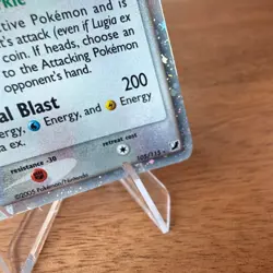 Pokemon Lugia ex Ultra Rare Holo EX Basic Card 100 HP 105/115 Unseen Forces - Image 5