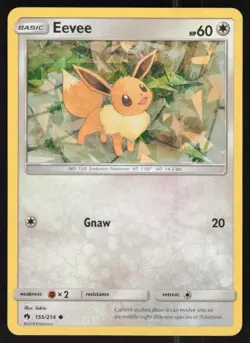 Eevee 155/214 Common Lost Thunder Pokemon Lightly Played - Image 1
