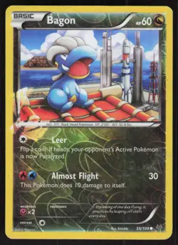 Bagon 55/108 Common Roaring Skies Pokemon Reverse Holo Lightly Played - Image 1