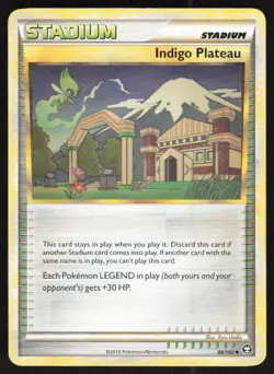 Indigo Plateau 86/102 Uncommon HGSS Triumphant Pokemon Lightly Played - Image 1