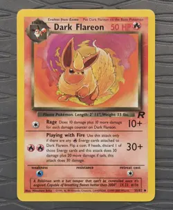 Dark Flareon 35/82 Uncommon Team Rocket Pokemon Card - Image 1