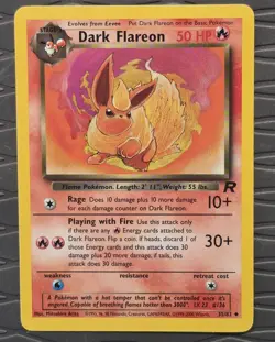 Dark Flareon 35/82 Uncommon Team Rocket Pokemon Card - Image 3