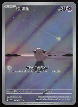 Cleffa 202/197 Illustration Rare Obsidian Flames Pokemon English NM - Image 1