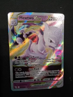 Pokemon TCG Mewtwo VSTAR Holo Ultra Rare - Image 1