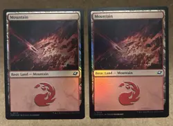 x2 Foil* Mountain - Edge of Eternities (EOE) Land 273 - NM MTG - Image 1