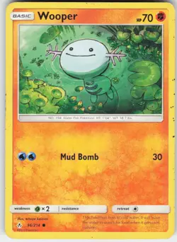 Wooper 96/214 Common Unbroken Bonds Pokemon Lightly Played - Image 1