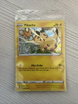 Pokemon TCG: Pikachu 049/195 Holiday Calendar 2022 Snowflake Stamp SEALED Holo - Image 1