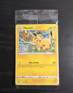 Pokemon TCG: Pikachu 049/195 Holiday Calendar 2022 Snowflake Stamp SEALED - Image 1