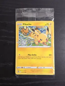 Pokemon TCG: Pikachu 049/195 Holiday Calendar 2022 Snowflake Stamp SEALED - Image 3