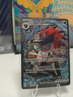 N's Zoroark ex 286/217 Special Illustration Rare ME: Ascended Heroes Pokemon NM - Image 3