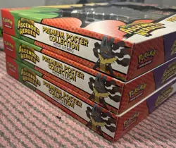 Pokemon TCG Ascended Heroes Premium Poster Collection Mega Lucario New/Sealed🔥 - Image 1