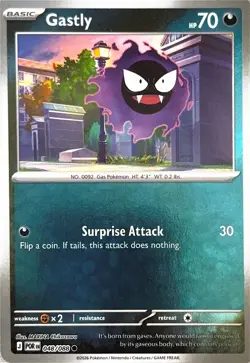 Pokemon TCG Gastly 48/88 Perfect Order Reverse Holo NM - Image 1