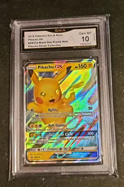 2019 Pokemon PIKACHU GX Black Star Promo SM232 Special Collection GMA 10 - Image 1