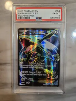Pokemon TCG Rayquaza EX 104/108 Roaring Skies Full Art FA Holo PSA 6 - Image 1