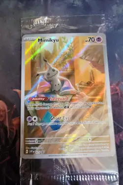 SEALED Pokemon Mimikyu SVP 075 Paldean Fates Black Star Promo - Image 1