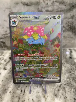 Pokemon Scarlet & Violet 151 Venusaur ex 198/165 Special Illustration Rare SIR - Image 1