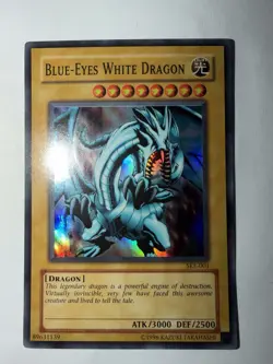 Yu-Gi-Oh Blue-Eyes White Dragon SKE-001 Super Rare Unlimited Edition - Image 1