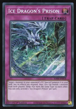 Ice Dragon's Prison - RA01-EN078 - Secret Rare - 1st Edition Yugioh - Image 1