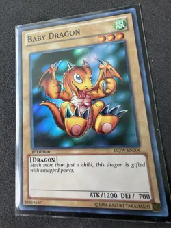🔥 YUGIOH TCG Baby Dragon LCJW-EN006 SUPER RARE HOLOFOIL NM 1ST EDITION - Image 2