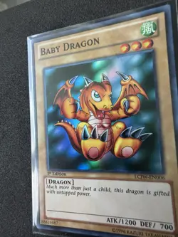 🔥 YUGIOH TCG Baby Dragon LCJW-EN006 SUPER RARE HOLOFOIL NM 1ST EDITION - Image 5