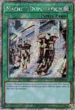 Machine Duplication (Platinum Secret Rare) RA03-EN145 Yu-Gi-Oh NM - Image 1