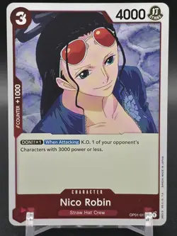 Pre Errata One Piece Romance Dawn Nico Robin OP01-017 Rare English - Image 1