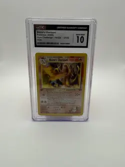 Pokemon Blaine's Charizard Gym Challenge 1st Ed Holo #2 Energy Error PSA 10 - Image 1