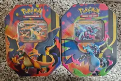 Pokemon TCG: Mega Charizard ex Tins X Y Set of 2 - Image 1