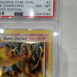 Pokemon Blaine's Charizard 2/132 Gym Challenge 1st Edition Holo Rare PSA 8 2000 - Image 4