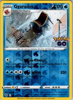 Gyarados Holo Rare Pokemon GO 022/078 Near Mint - Image 1