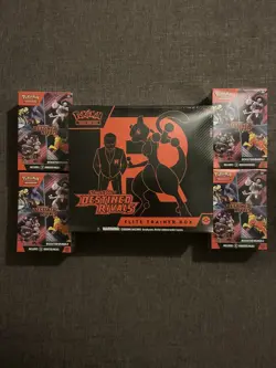 Lot Of Pokemon SV Destined Rivals (4) Booster Bundles + (1) Destined Rivals ETB - Image 1
