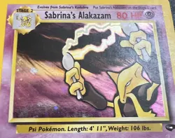 2000 SABRINA'S ALAKAZAM 16/132 GYM CHALLENGE HOLO RARE POKEMON TCG HP - Image 2