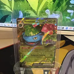 Venusaur ex 1/142 Pokemon Stellar Crown Stamped GameStop Promo - Image 1