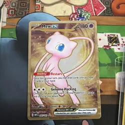 Pokemon TCG 151 MEW EN 205/165 Mew EX Metal Card Promo - Image 1