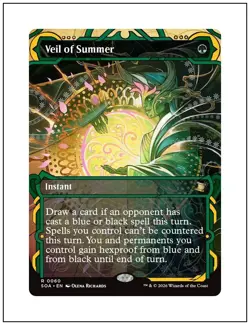 1x Veil of Summer, Secrets of Strixhaven Mystical Archive, MTG NM - Image 1