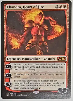 MTG Chandra, Heart of Fire Core Set 2021 301 Regular Mythic 4x Play Set - Image 1