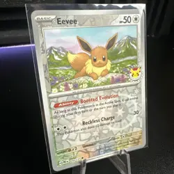 Eevee - (Pokemon Day 2025) (Reverse Cosmos Holo) 074/131 Reverse Holo - Image 2
