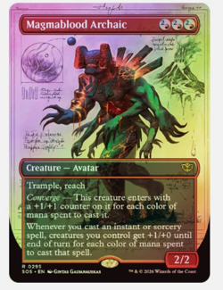 Germination Practicum - Foil - Borderless + Magmablood Archaic Foil Borderless - Image 2